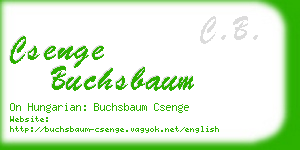 csenge buchsbaum business card